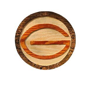 Handmade Wooden Georgia Bulldog Sign